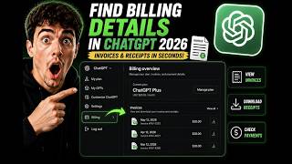 How To Find Billing Details And Download Past Invoices In ChatGPT 2026 Fast Step By Step Tutorial