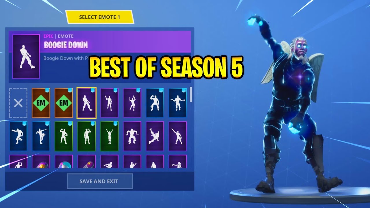 GALAXY SKIN WITH BEST OF SEASON 5 EMOTES! (Fortnite ... - 1280 x 720 jpeg 114kB