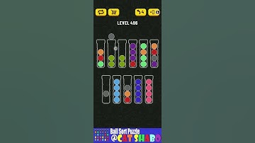Ball Sort Puzzle Level 496 🎯No Extra Tubes😘Game Walkthrough😘 Stay Home And Fun Play #WithMe