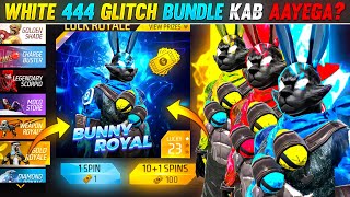 WHITE 444 KA GLITCH BUNDLE GOLD ME AAYEGA? 😱|| CLAIM￼ BLACK BUNNY BUNDLE || FREE FIRE 🔥