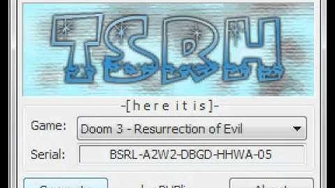 Doom 3 Resurrection of Evil Keygen
