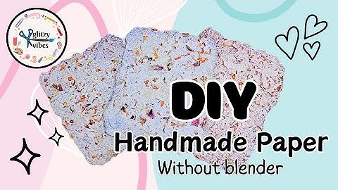 DIY | How to make handmade paper from recycled materials - PAPER MAKING