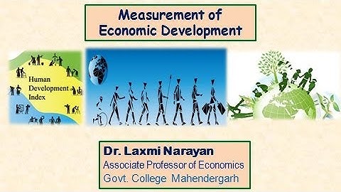 Measurement of Economic Development