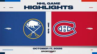 NHL Highlights | Sabres vs. Canadiens - October 17, 2026