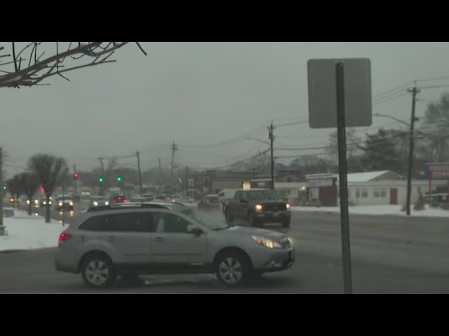 Slick Icy Roads In Li Nj