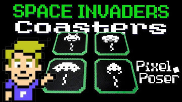 Space Invaders Coasters | PIXEL POSER