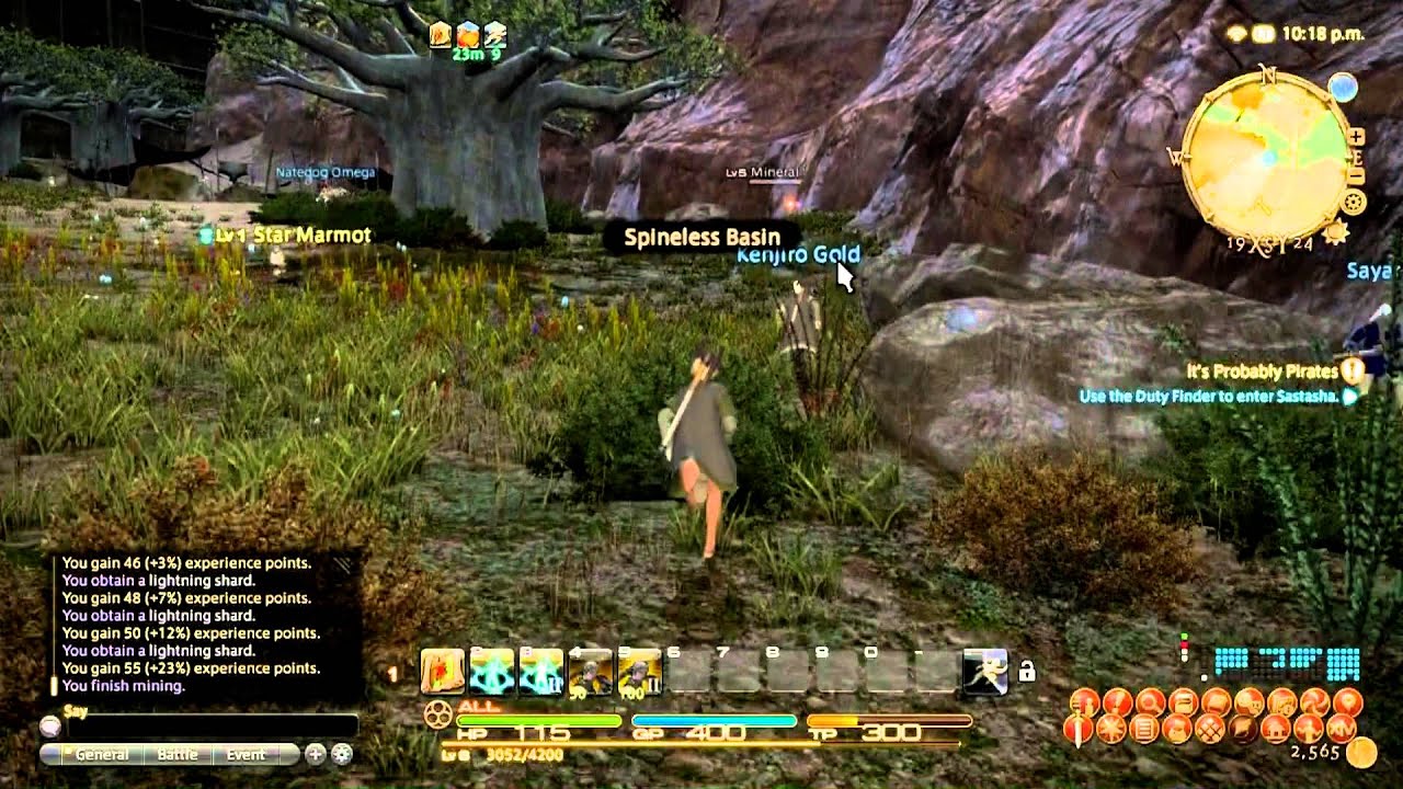 Ff14 Realm Reborn Mining Leveling Guide Basic Youtube