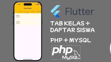 Flutter + PHP MySQL | Tab Kelas dengan Data Siswa dari Database