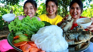 Fried Big Fish And Khmer Noodle With Peanut Sauce Recipe - My Food My Lifestyle