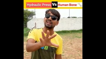 Hydraulic Press Vs Human Bone | Hydraulic Press #short #shorts #hydraulicpress #viralshorts #facts