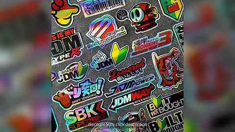 40PCS/Lot Random JDM Motorcycle Decal Moto Body Helmet Car Vinyl Stickers Accessories For YAMAHA MT0