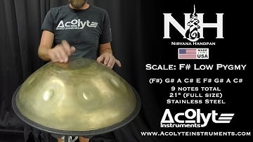 F# Low Pygmy 9 - Nirvana Handpan - Acolyte Instruments