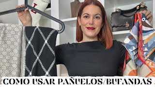 10 FORMAS DE USAR UN PAÑUELO/BUFANDA DE MANERA ELEGANTE