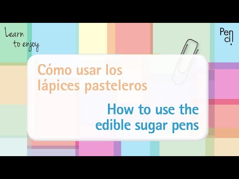 Pág.46 - Cómo usar los lápices pasteleros / How to use the edible sugar  pens 
