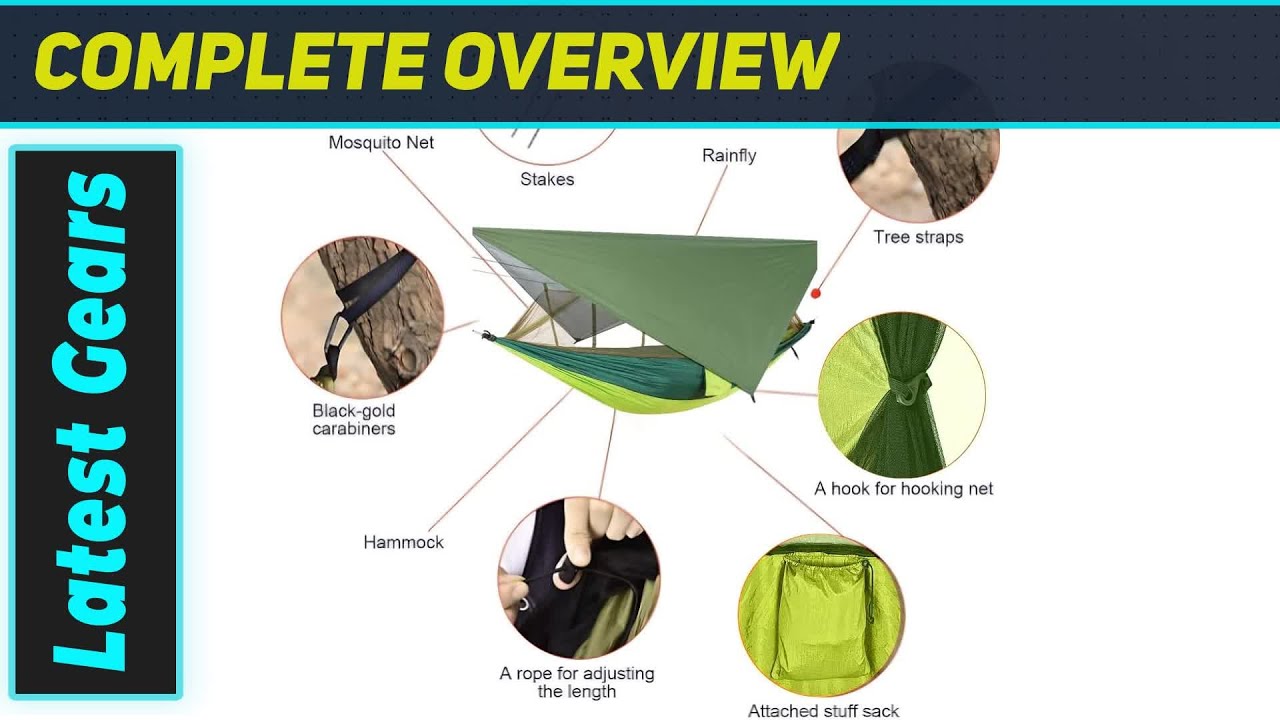 ReOrange Double Camping Hammock: The Ultimate 3-in-1 Outdoor Shelter!
