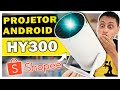 Projetor HY300 da Shopee é bom? Unboxing e Review