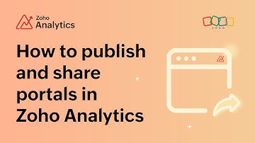 How to publish and share portals? | Zoho Analytics