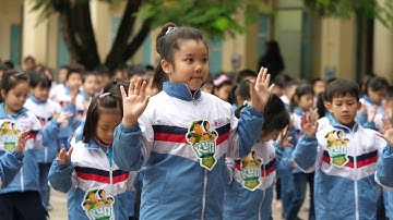 Trường Tiểu Học Nguyễn Trãi | Nhảy Flashmob Chiến Binh Xanh Bảo Vệ Môi Trường