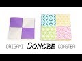 Origami Checkered Coaster Tutorial - Sonobe Units - Paper Kawaii