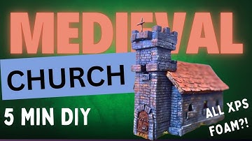 Easy DIY XPS Foam Medieval Church | Wargaming Terrain for The Barons’ War (28mm)