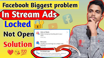 Facebook In Stream Ads Arrow Problem | In Stream Ads Not Opening Problem Solved 2024