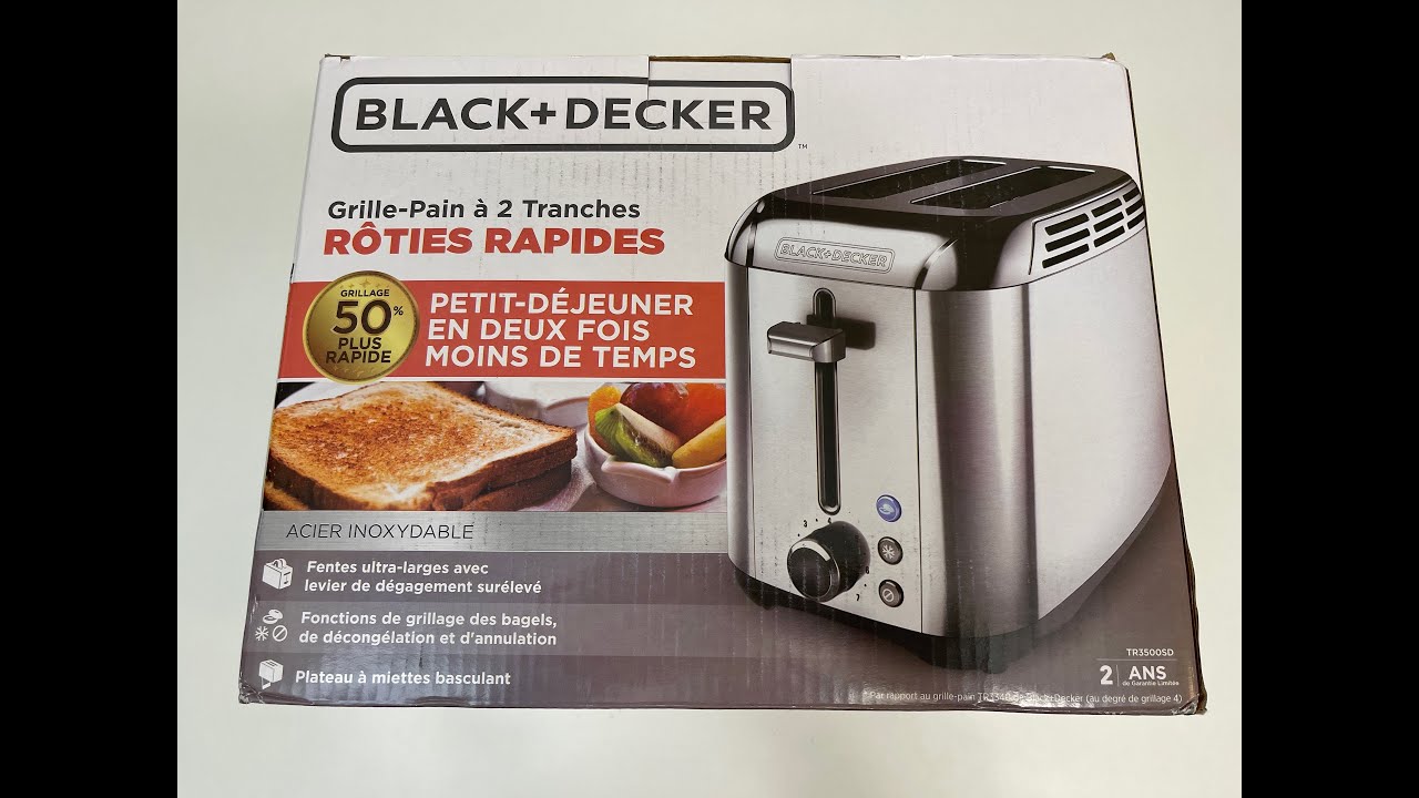 BLACK+DECKER Rapid Toast 2-Slice Toaster, Stainless Steel, TR3500SD 