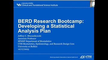 Developing a Statistical Analysis Plan (BERD Research Bootcamp 2023, #2)