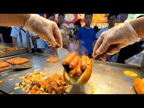 Street Food China: Griddled Hot Dogs at the Night Market