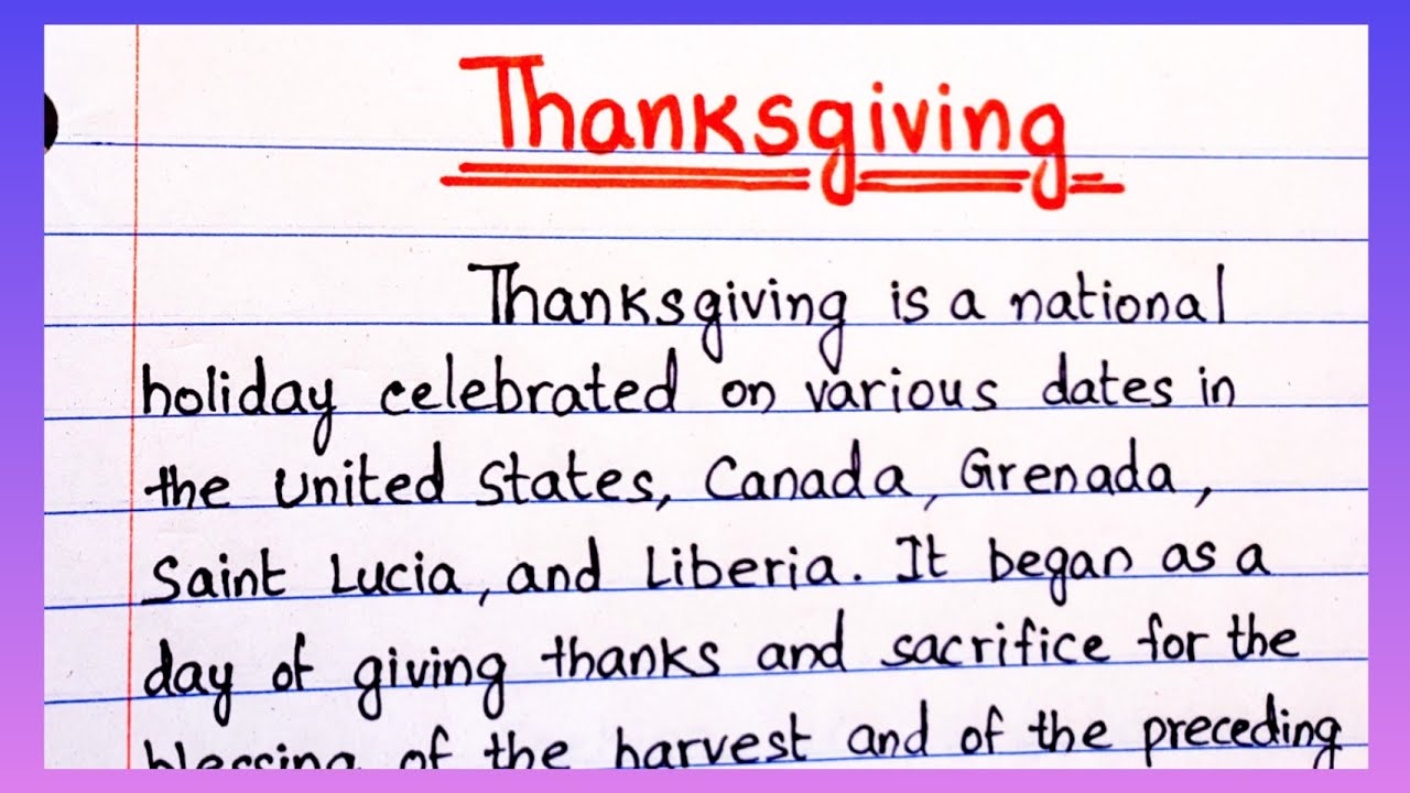 the meaning of thanksgiving essay
