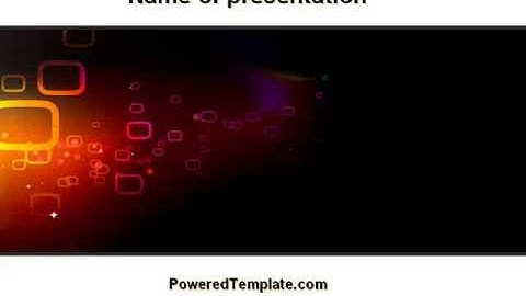 Abstract Dark Brown Graphic PowerPoint Template by PoweredTemplate.com