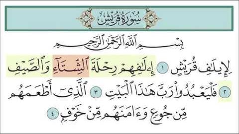 Surat Quraish سورة قريش