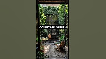 Small Courtyard Garden Inspo 🌿 #gardendesign #gardeningideas