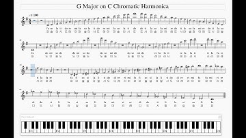 G Major Scale on Your C Chromatic Harmonica