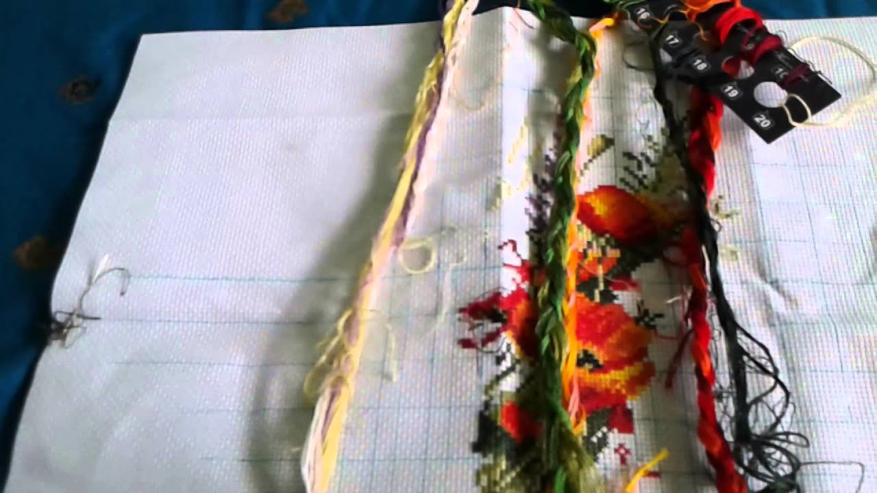 Вышивка кретиком: Маки