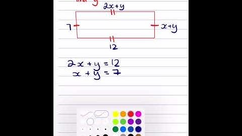 Simultaneous equations with diagrams