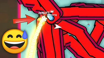 Snake. Io - BIGGEST Snake killed by SMALLEST Snake! - EPIC SNAKE. IO GAMEPLAY