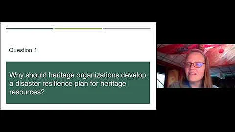 Resilience Disaster Planning for Heritage Resources - Lessons Learned from Cottage Grove