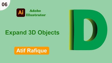 Expand 3D Object In Illustrator || Atif Rafique || Urdu/Hindi