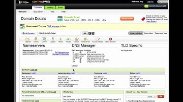 Mapping your Domain with GoDaddy. Watch on YouTube.