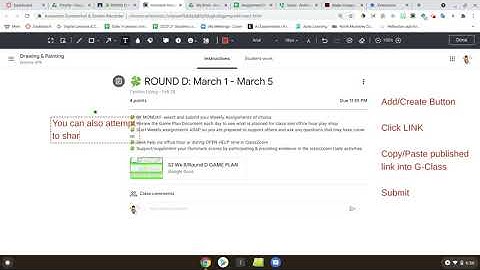 How to submit an Adobe Spark to Google Classroom