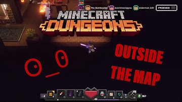 How To Glitch Out Of The Map (MINECRAFT DUNGEONS) (NOT PATCHED)