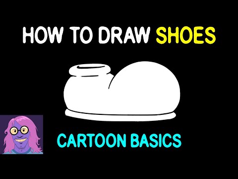 CARTOON BASICS How To DRAW Shoes  Drawing Tips