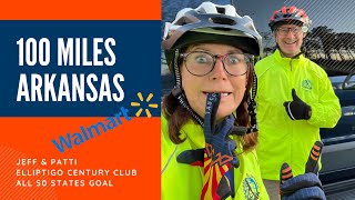 Arkansas 100 Mile Ride on a Stand-up Elliptigo Bike on the Razorback Greenway Trail