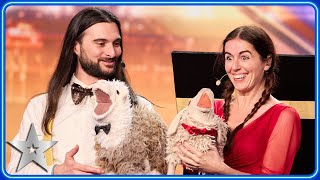 Ventriloquists Daniele \& Naimana sing OPERA with SHEEP! | Auditions | BGT 2024