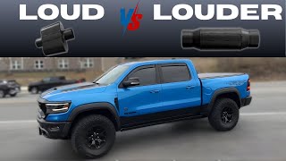 700hp Ram Trx: Loud Vs Louder Exhaust Sound!