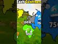 Amount Of Castles In Each Continent #europe #map #mapping #mapper