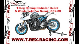 GSX-8S/GSX-8R ラジエーターガード T-REX レーシング | バイクカスタム