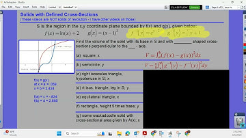 Solids with Defined Shape Cross Sections #2 - computing the volume in the calculator