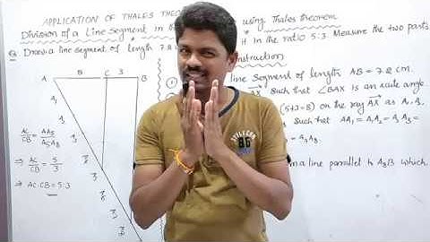 Similar triangles Part@4:Construction-Division of a line segment by learn more maths