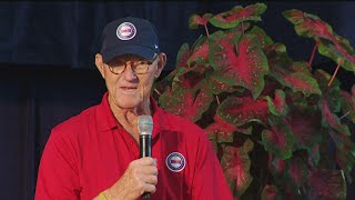 Jim Kaat and Tony Oliva meet reporters on the eve of Hall of Fame induction